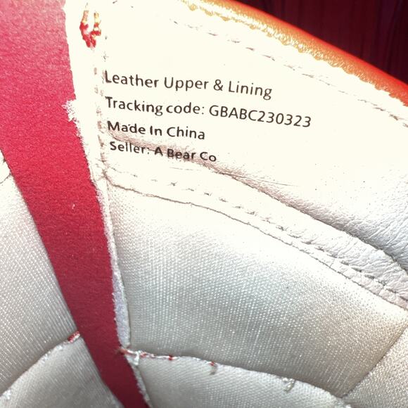 A Bear Co Girls Size 11 Red Fringe Leather Western Cowgirl Boots NEW - Picture 8 of 11